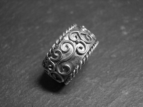 Schörkelring Silber